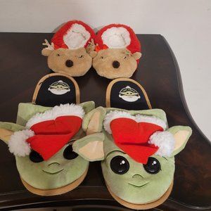 Slippers size 4/5 big boys & 10 little boys sold together
